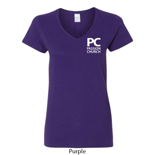 Passion Church Ladies V-Neck T-Shirt - Image 7