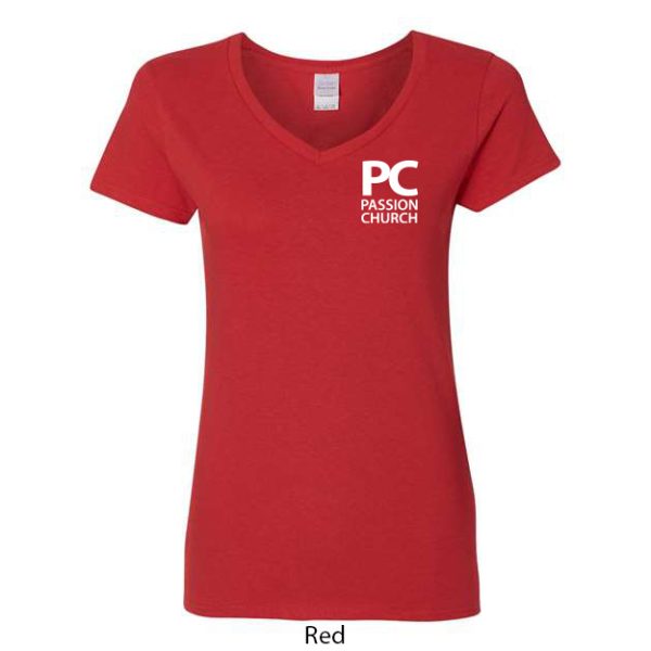 Passion Church Ladies V-Neck T-Shirt - Image 6
