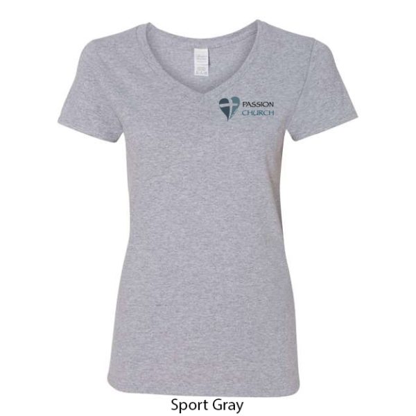 Passion Church Ladies V-Neck T-Shirt - Image 3