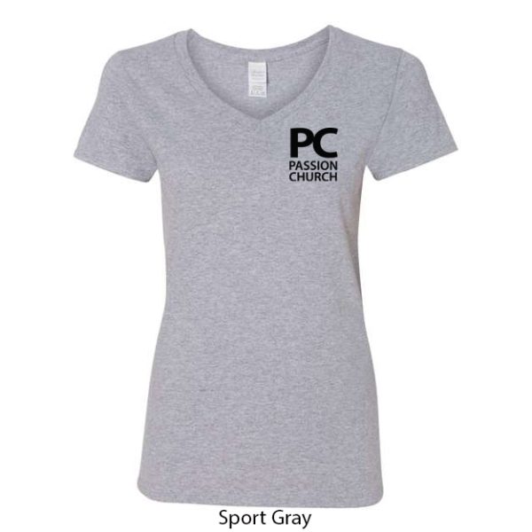 Passion Church Ladies V-Neck T-Shirt - Image 3