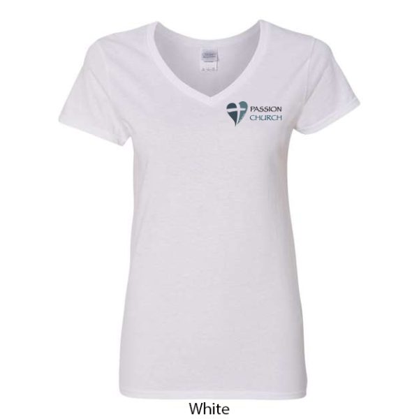 Passion Church Ladies V-Neck T-Shirt - Image 2